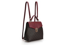 Lucky Bees Mochila 1214 v2 - Marrón, Rojo Claret
